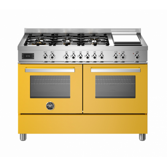 BERTAZZONI PRO12 6G 2E GI T Ηλεκτρική Κουζίνα με Εστίες Αερίου & grill Teppanyaki 120cm Κίτρινο BERTAZZONI PRO12 6G 2E GI T Ηλεκτρική Κουζίνα με Εστίες Αερίου & grill Teppanyaki 120cm Κίτρινο